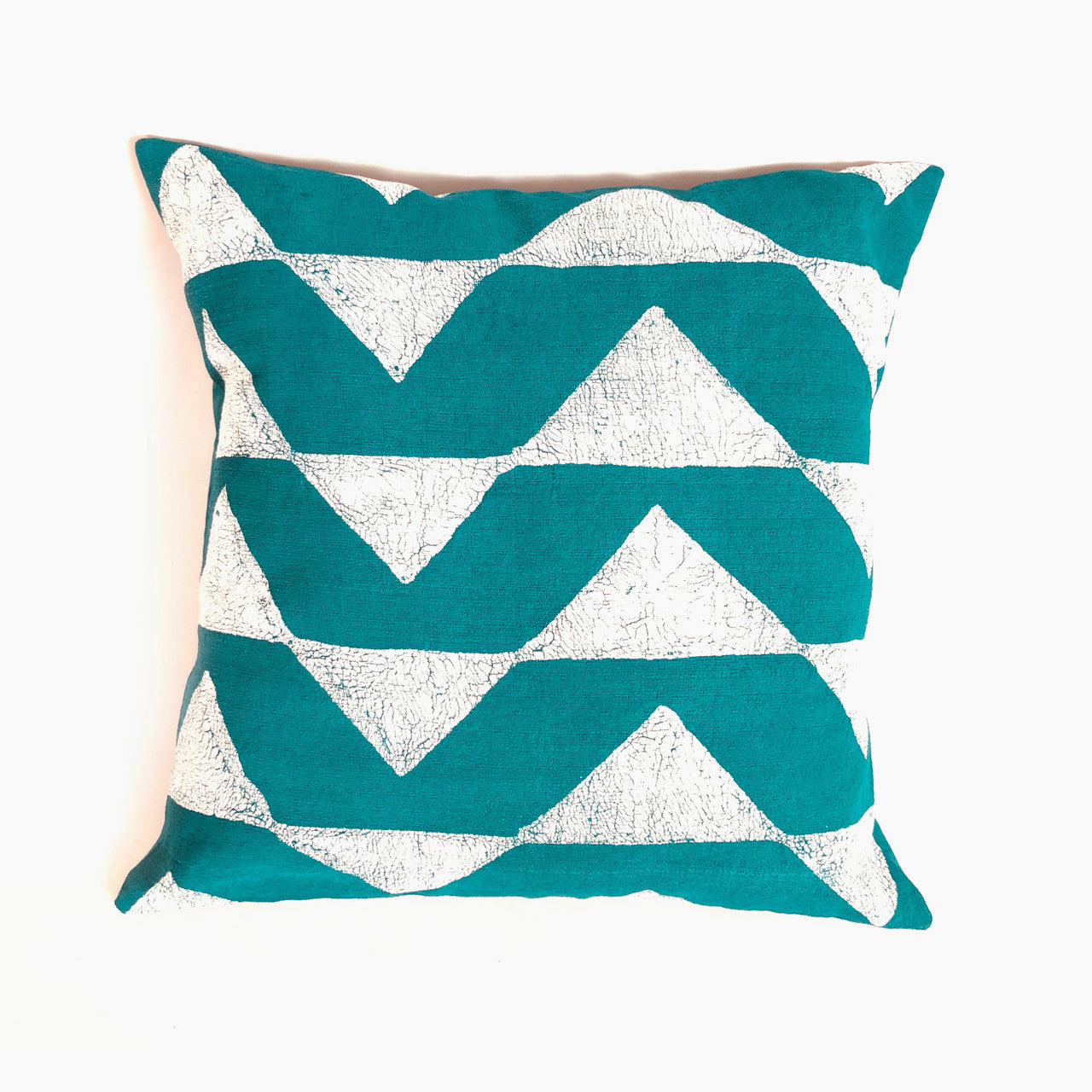 Sadza Triangles Pillow Cover - Seychelles Teal