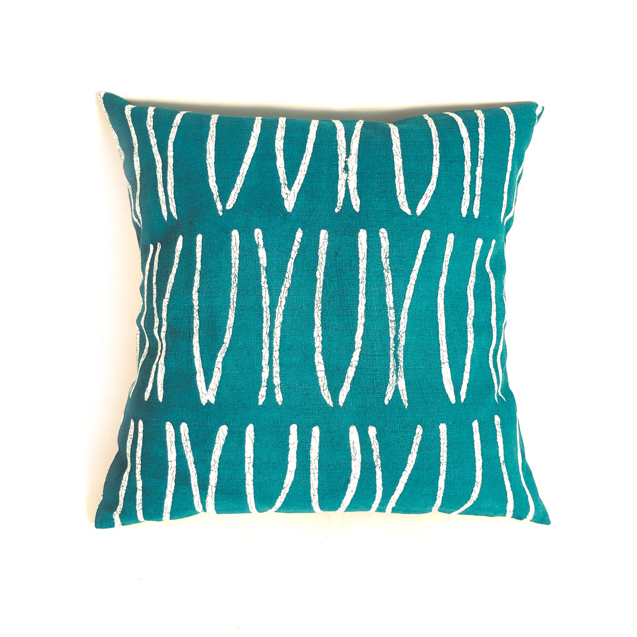 Sadza Lines Pillow Cover - Seychelles Teal