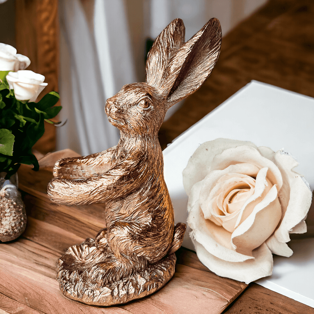 Gold Bunny Bud Vase