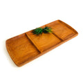 Teak 3 Part Serving Platter