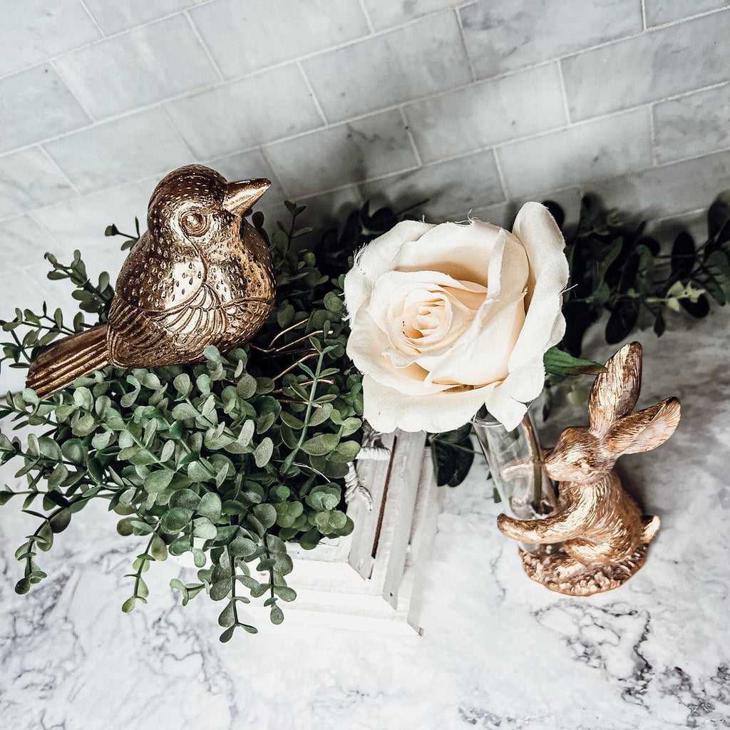 Gold Bunny Bud Vase