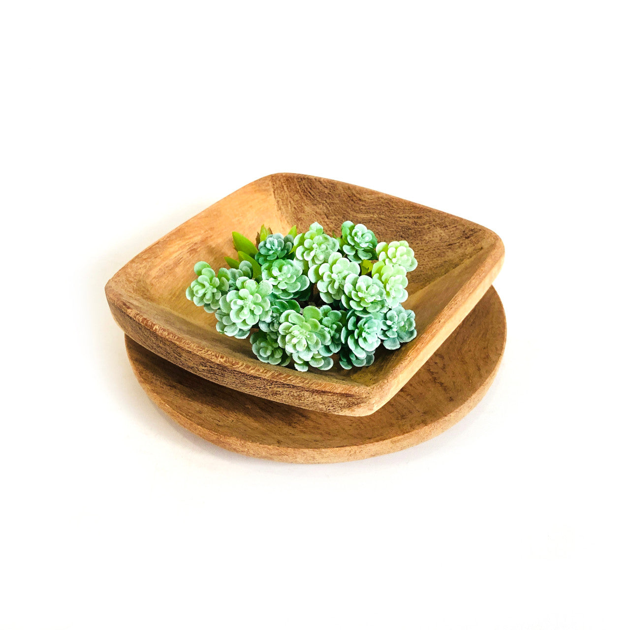 Round Teak Serving Platter