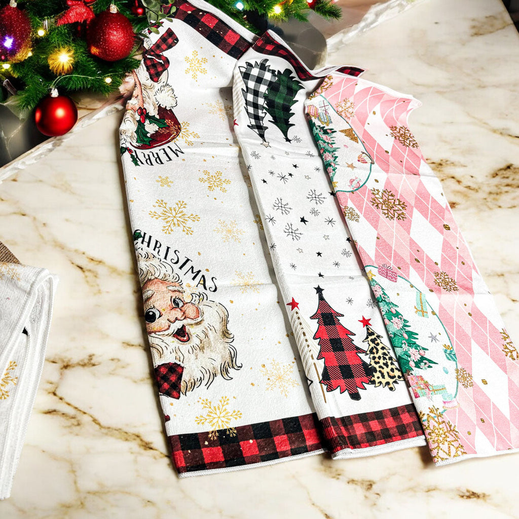 Trees & Gingham Towel