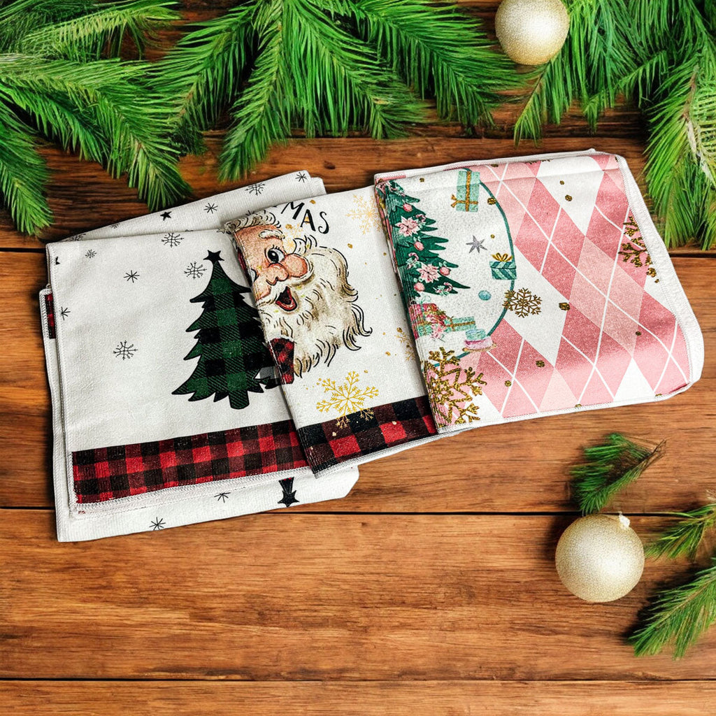 Trees & Gingham Towel