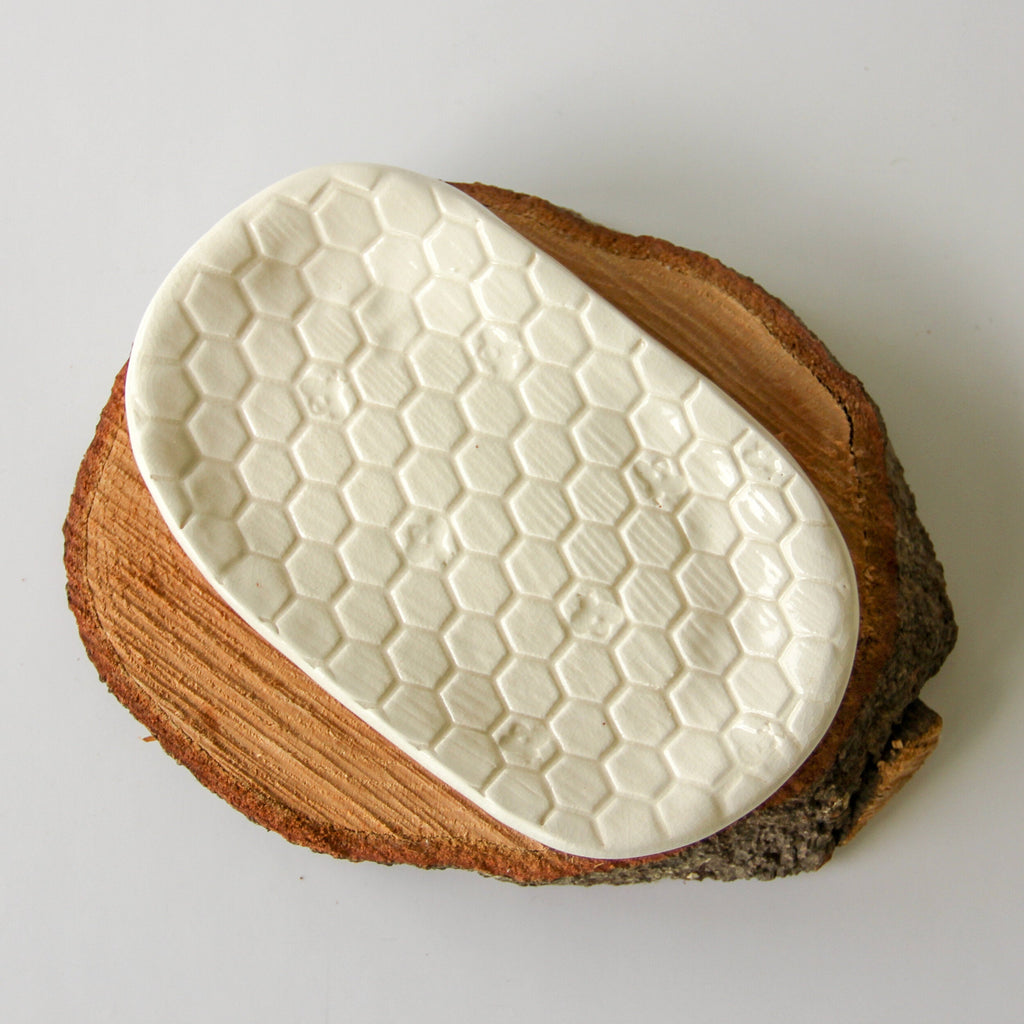 Beehive Stoneware Soap Dish