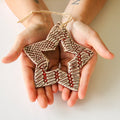 Lace-Impressed Star Ornament