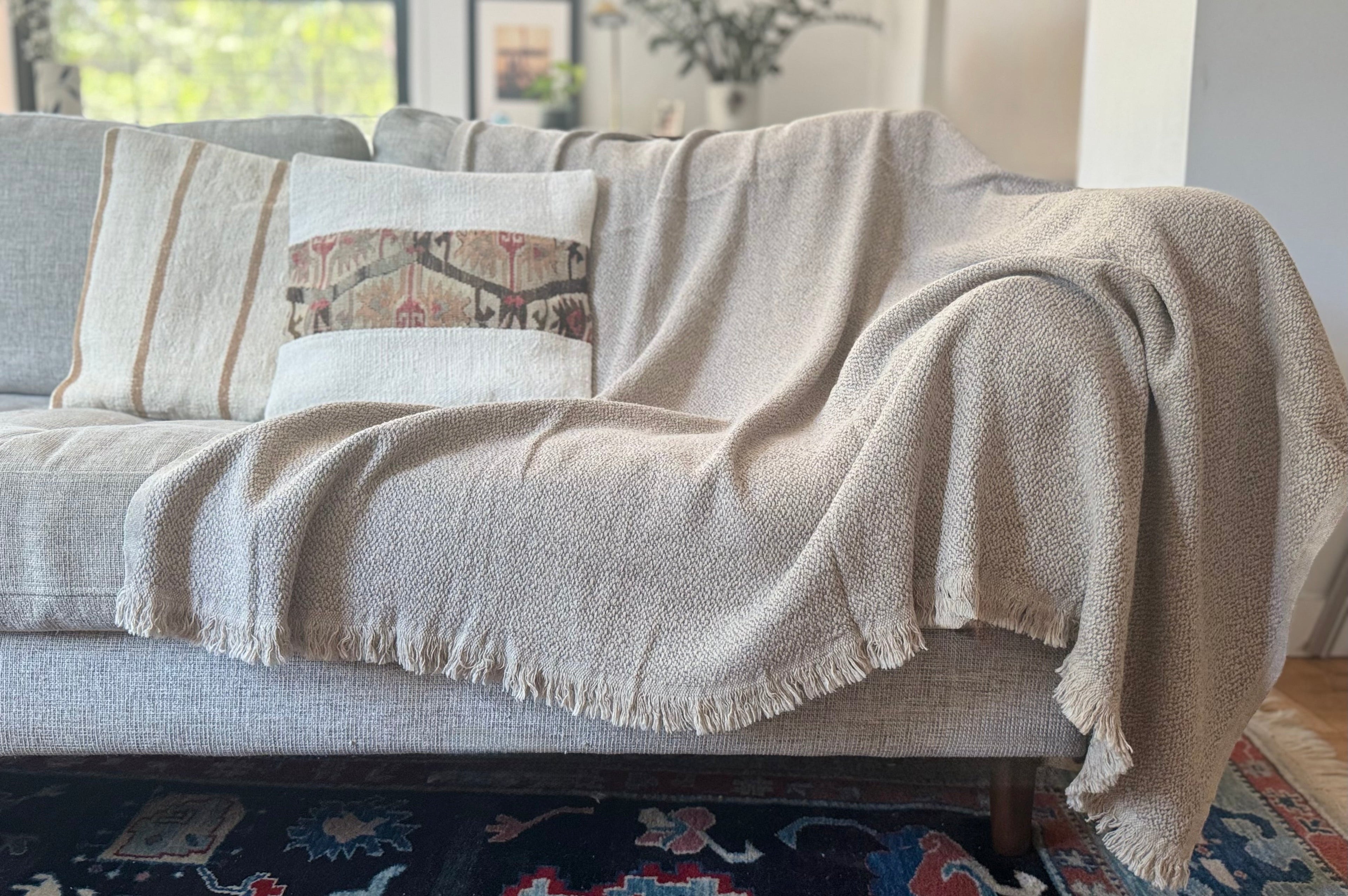 Bulut Hemp Throw Blanket