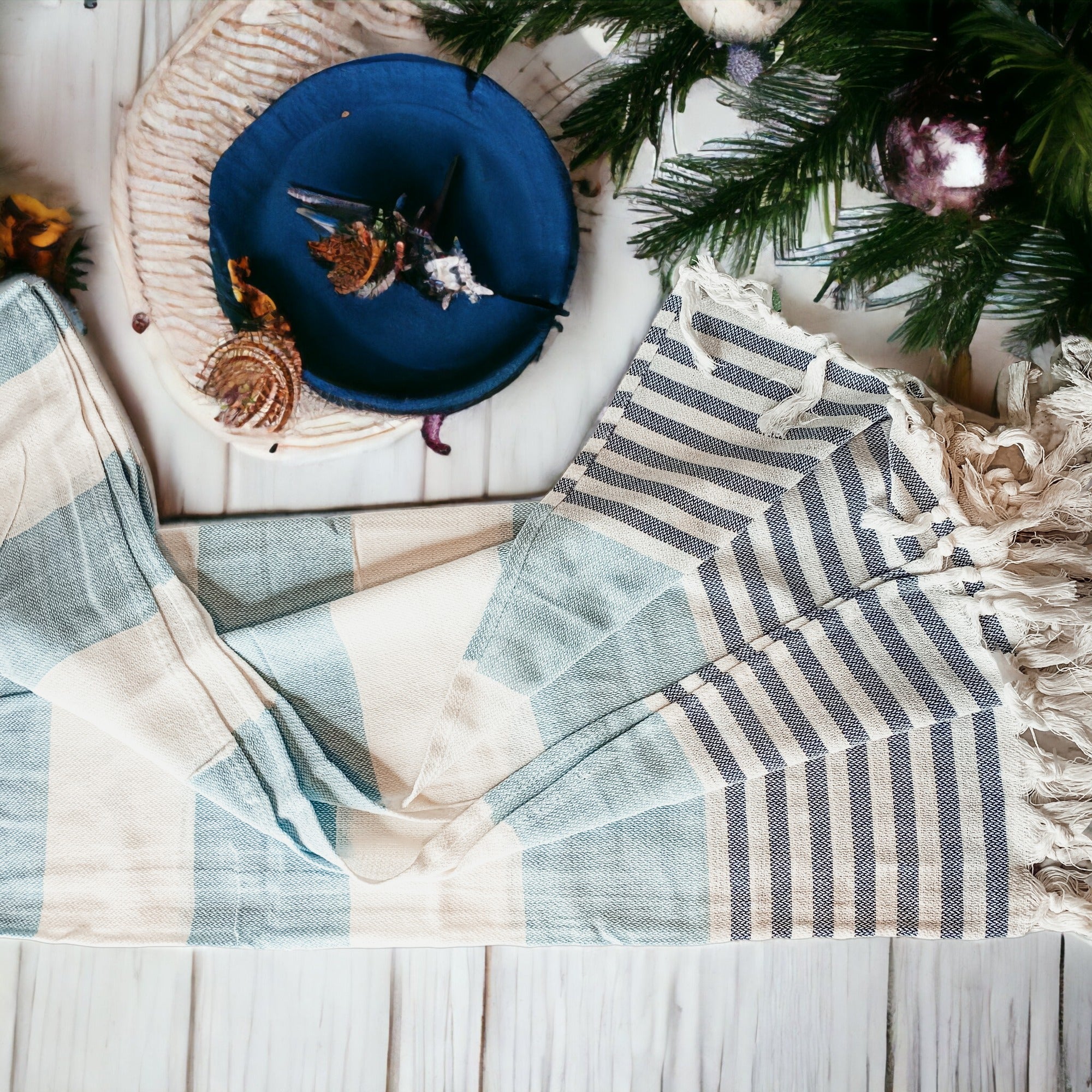 Mediterranean Cotton Bath Towel