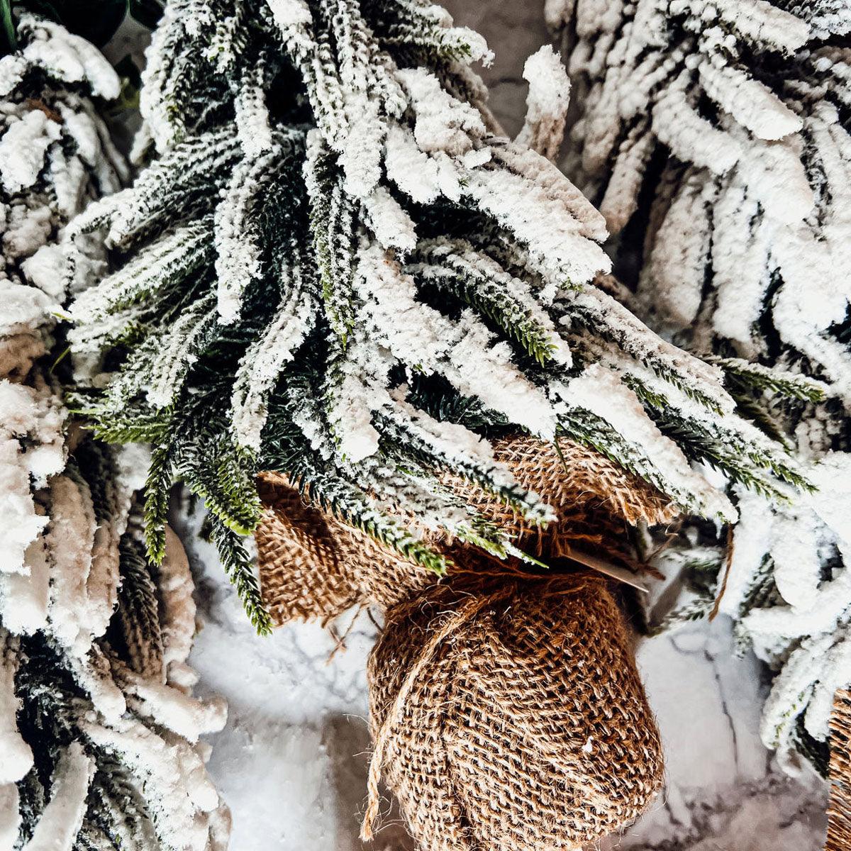 Flocked Mini Christmas Trees