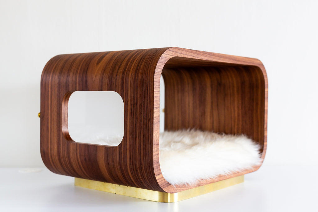 The LUNA Bed in Walnut