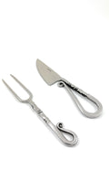 Designer Stainless Steel Carving Knife & Fork Set of 2