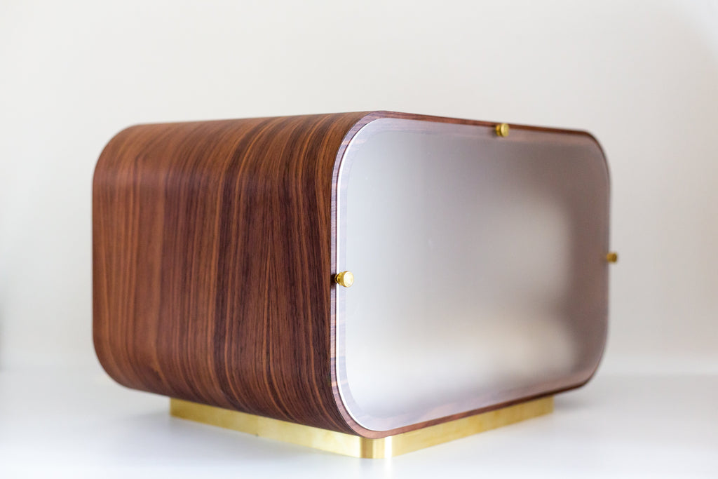 The LUNA Bed in Walnut