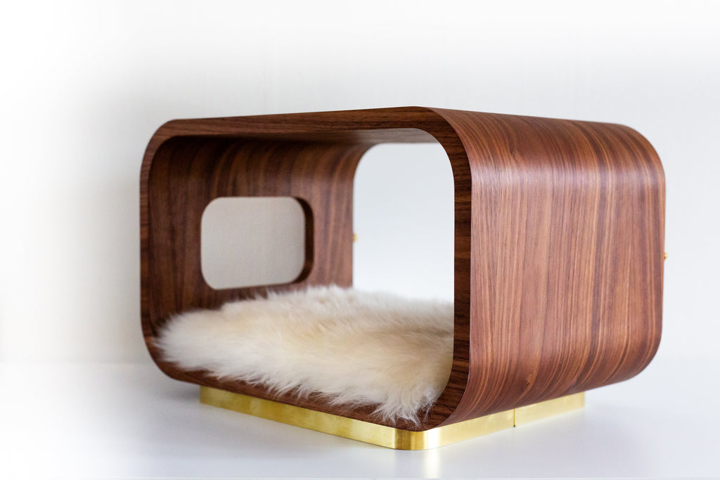 The LUNA Bed in Walnut