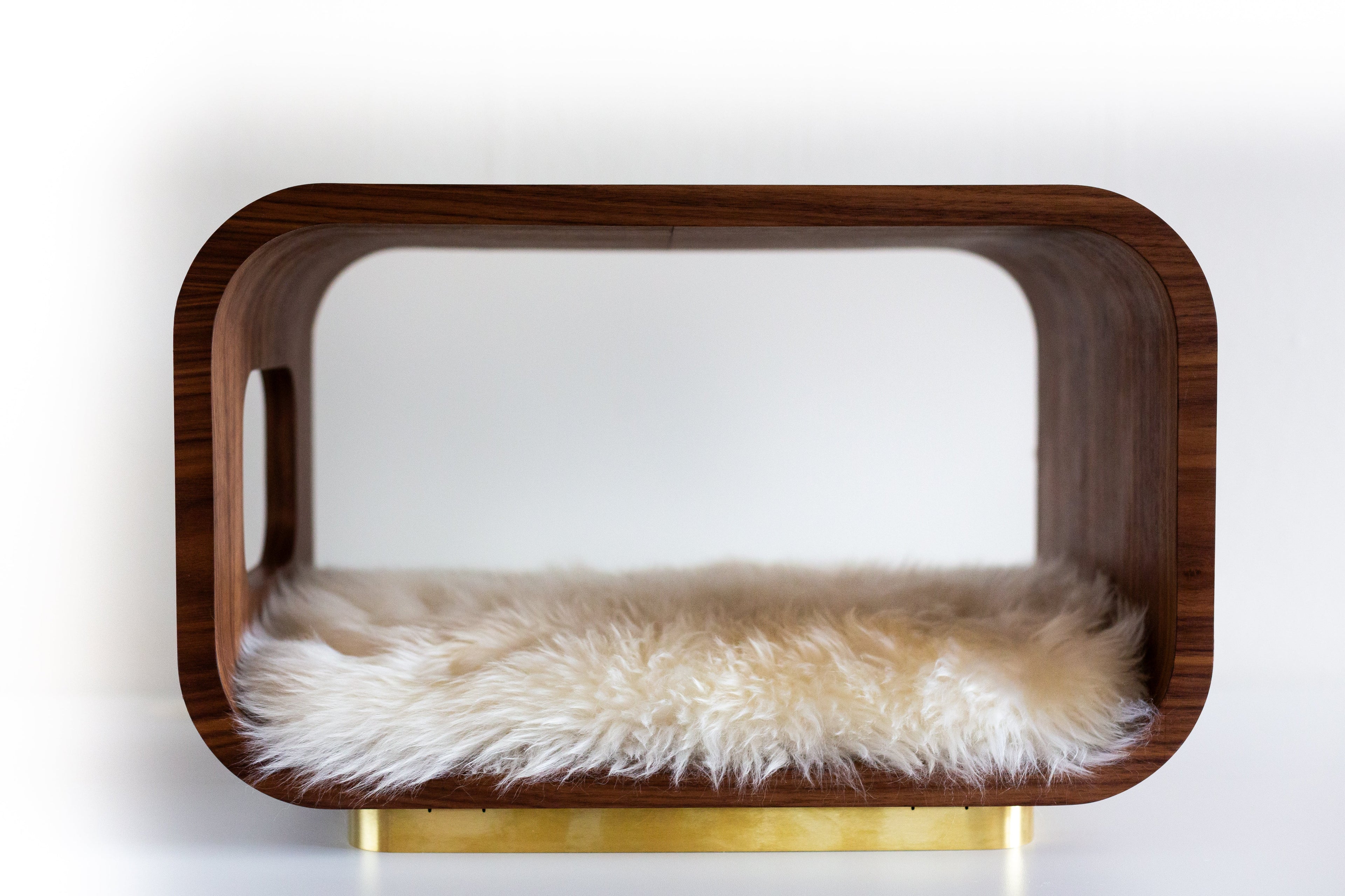 The LUNA Bed in Walnut