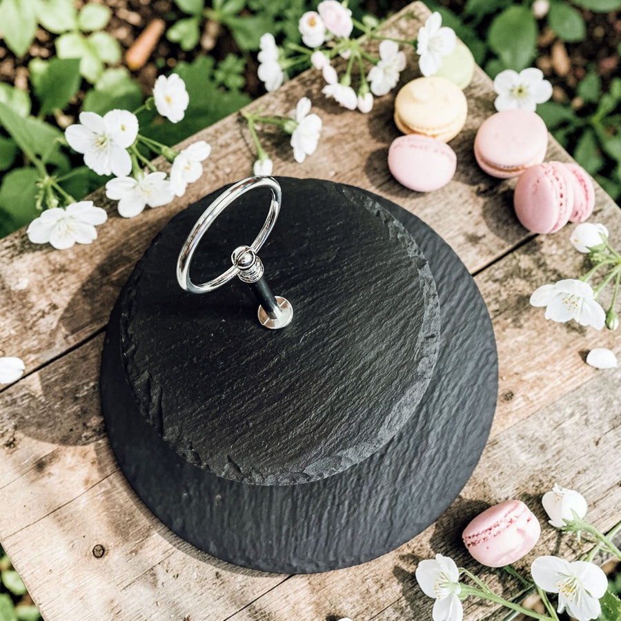 Tiered Slate Serving Stand