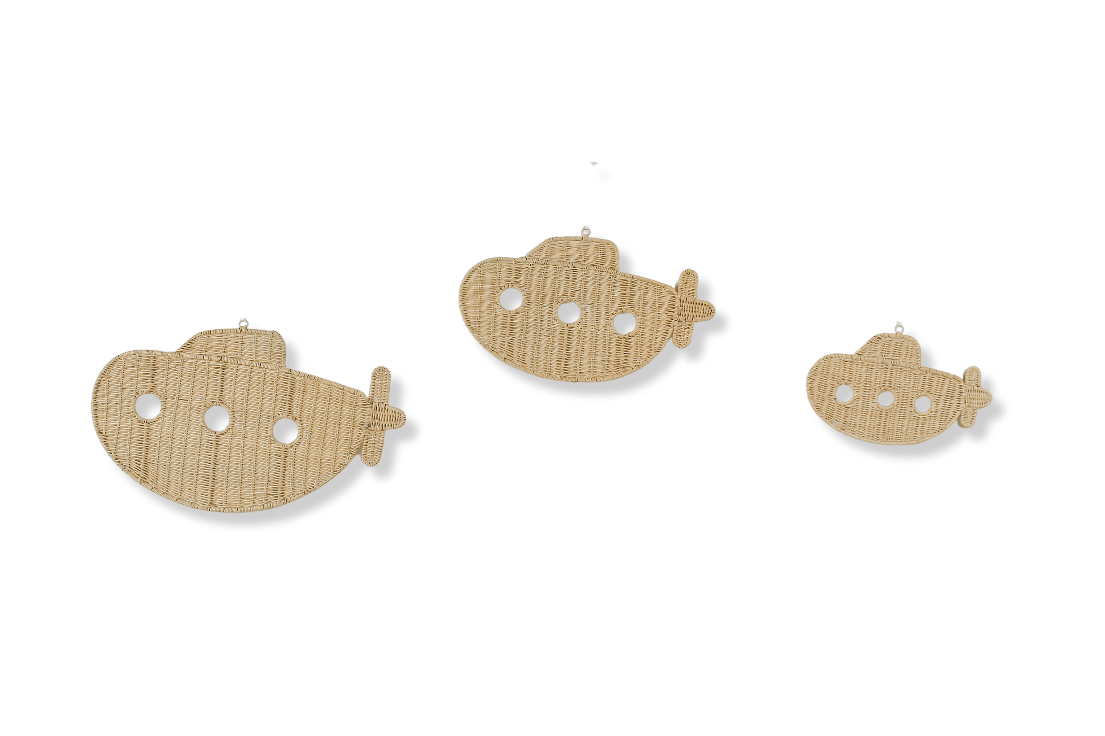 Natural Rattan Submarine Wall Decor