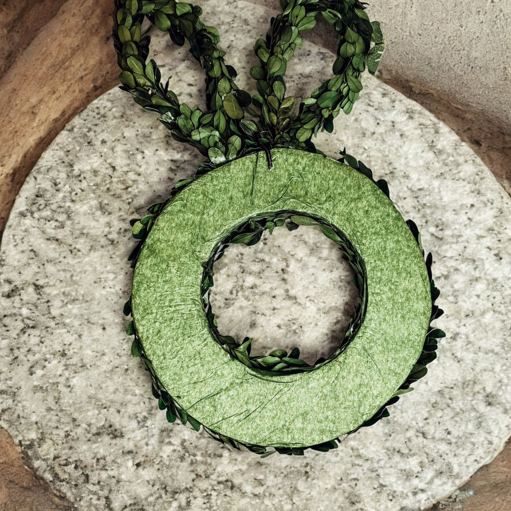 Preserved Boxwood Bunny Wreath