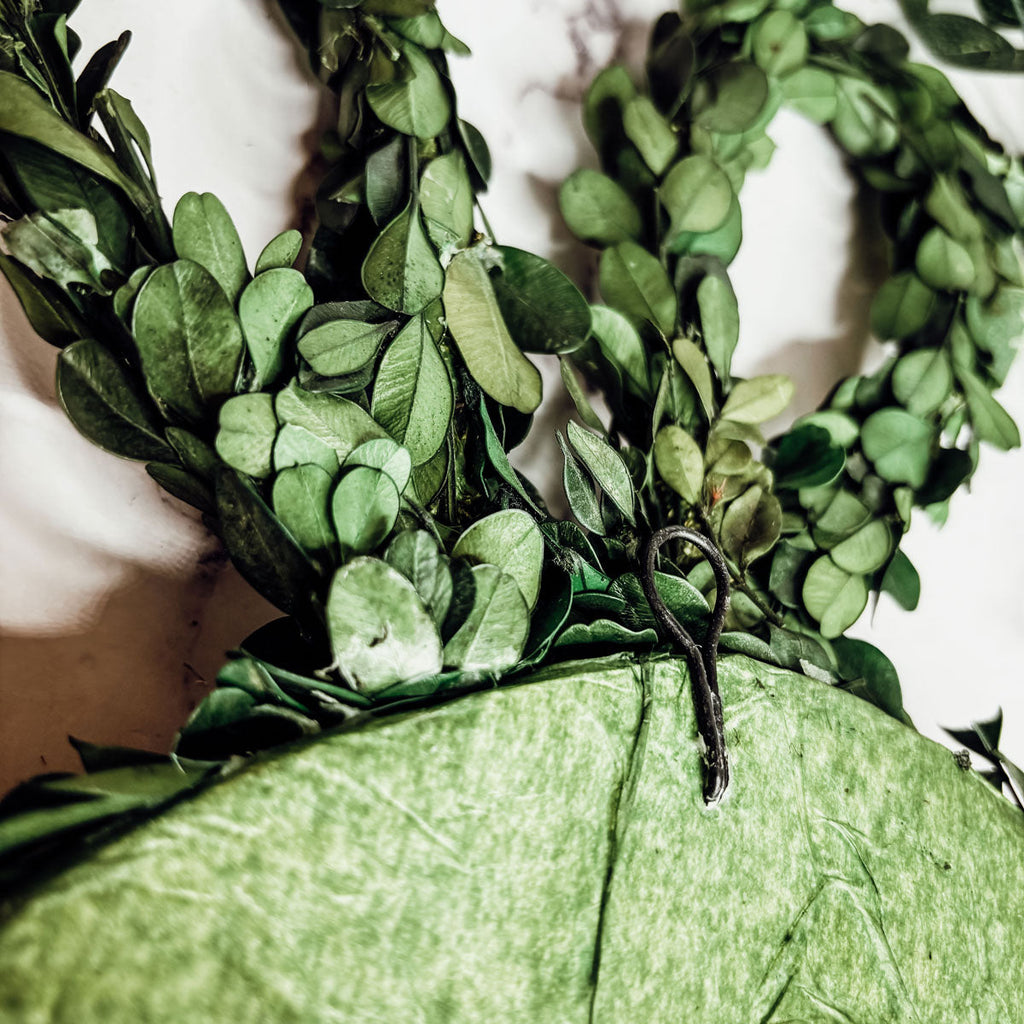 Preserved Boxwood Bunny Wreath
