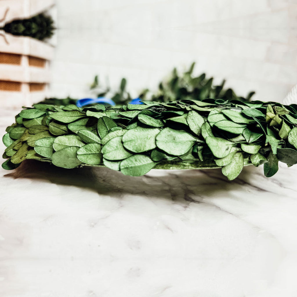Preserved Boxwood Bunny Wreath
