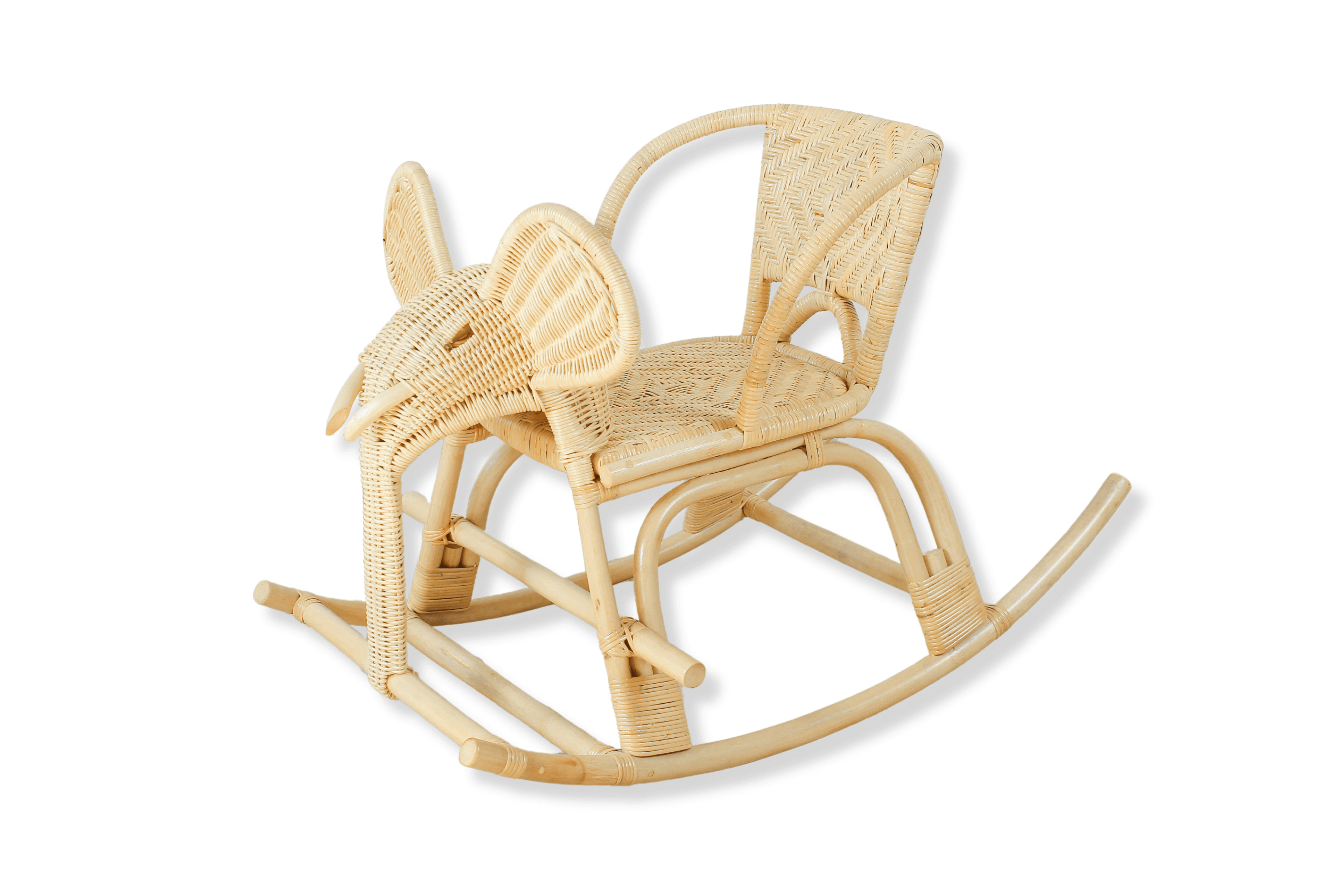 Elephant Rattan Rocking Chair