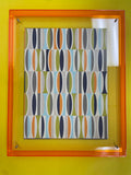 Levitate Acrylic Shadow Box Frame - Orange - Waikiki Print