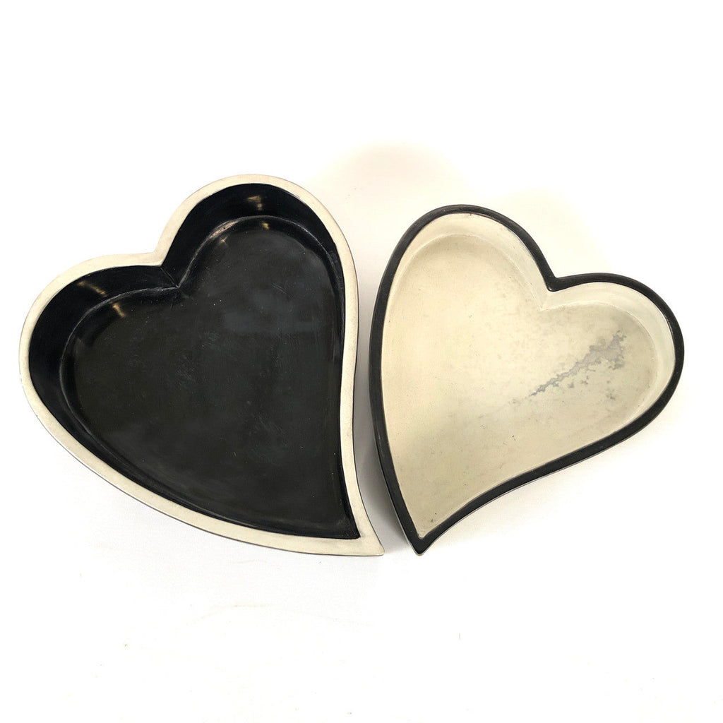Heart Bowls Black + White
