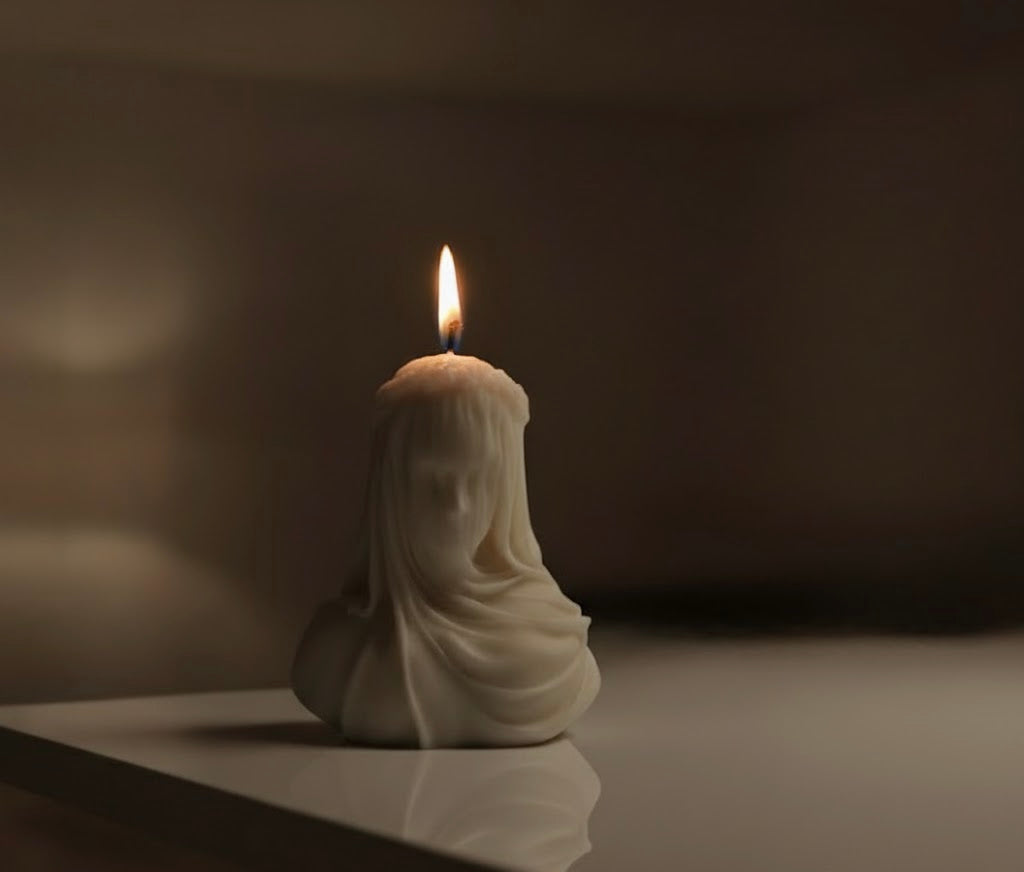 Veiled Lady Sculptural Candle