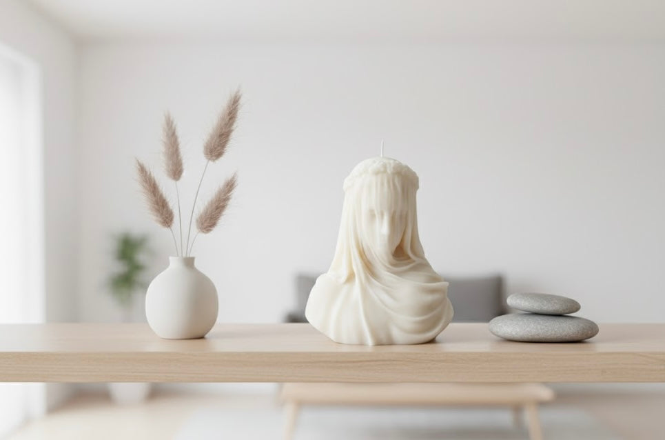 Veiled Lady Sculptural Candle