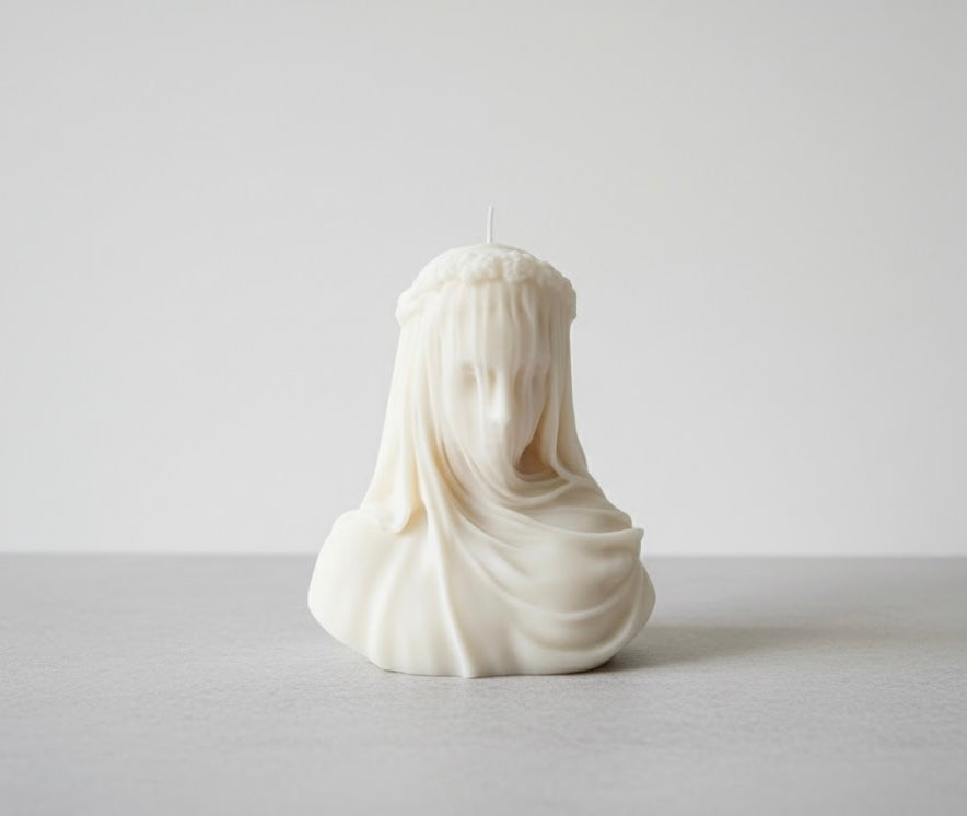 Veiled Lady Sculptural Candle