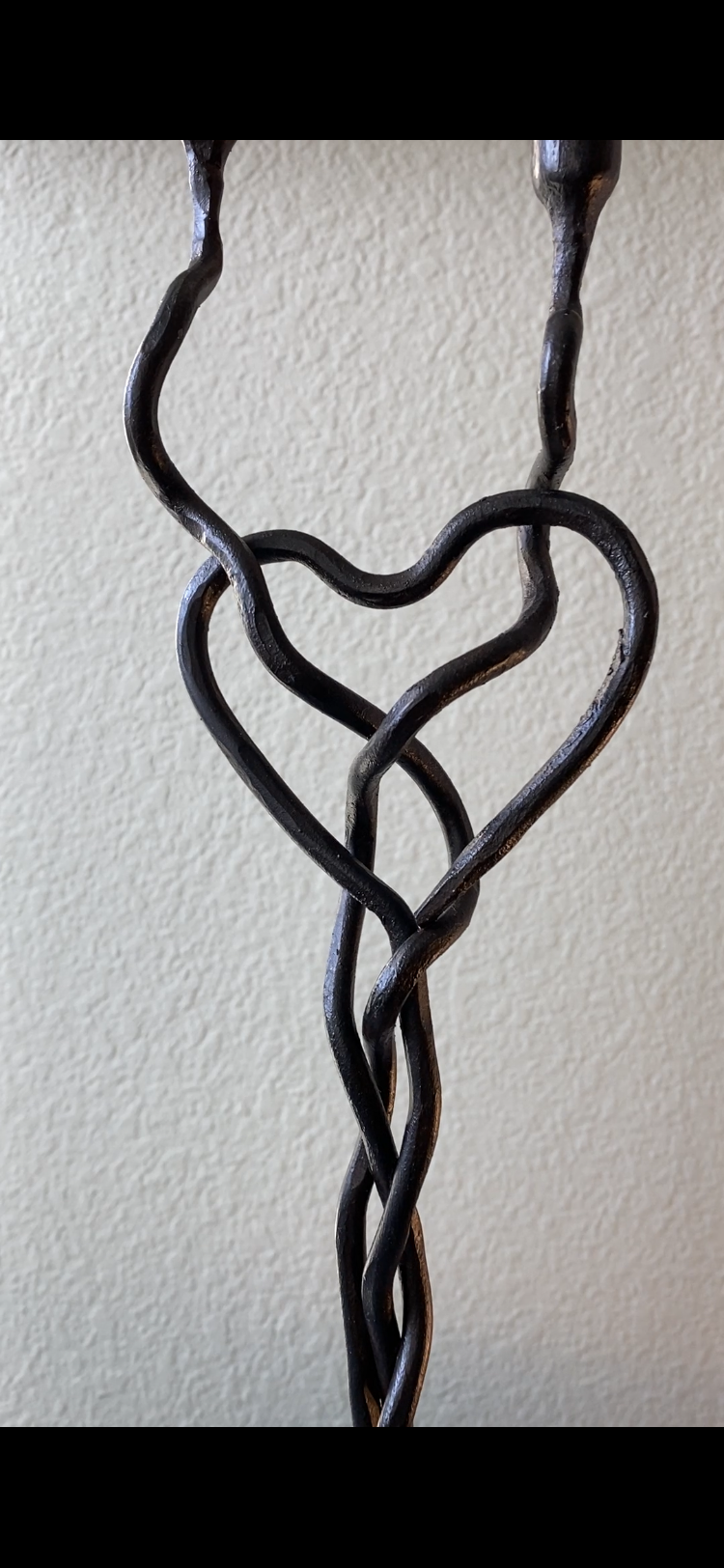 One Heart Candle Holder — Handmade Romantic Iron Sculpture