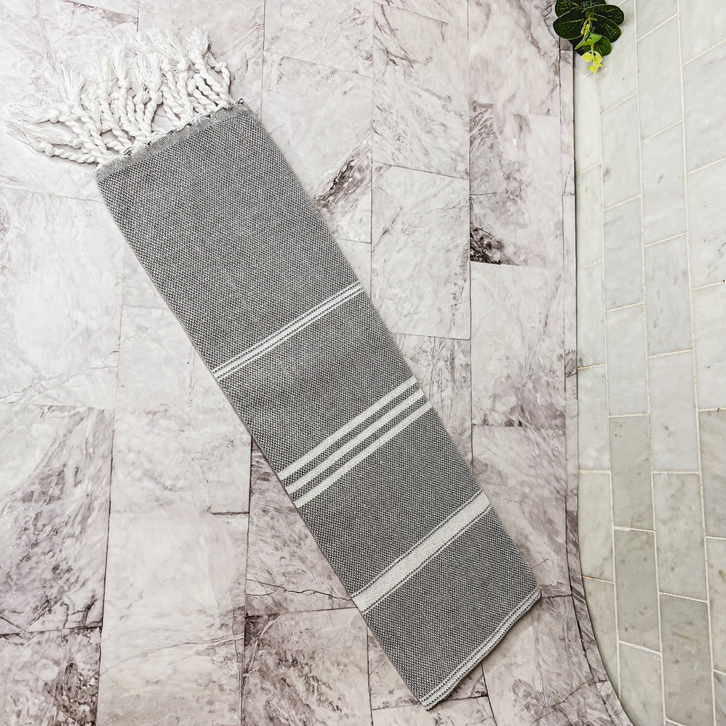 Turkish Hand Towel Oversized 100% Cotton Peshtemal Lightweight Absorbent