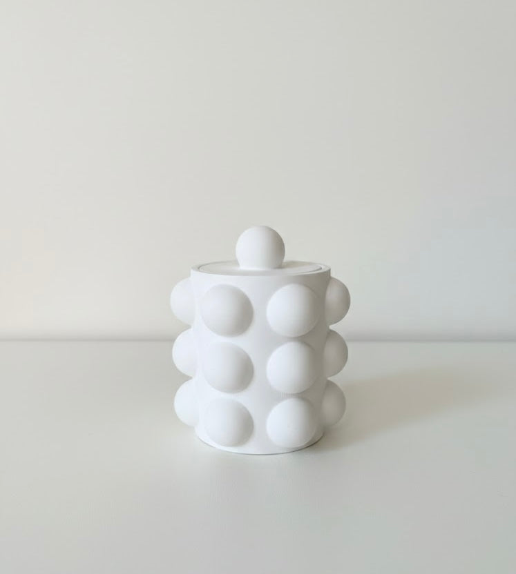 Sculpted Dot Vessel Candle