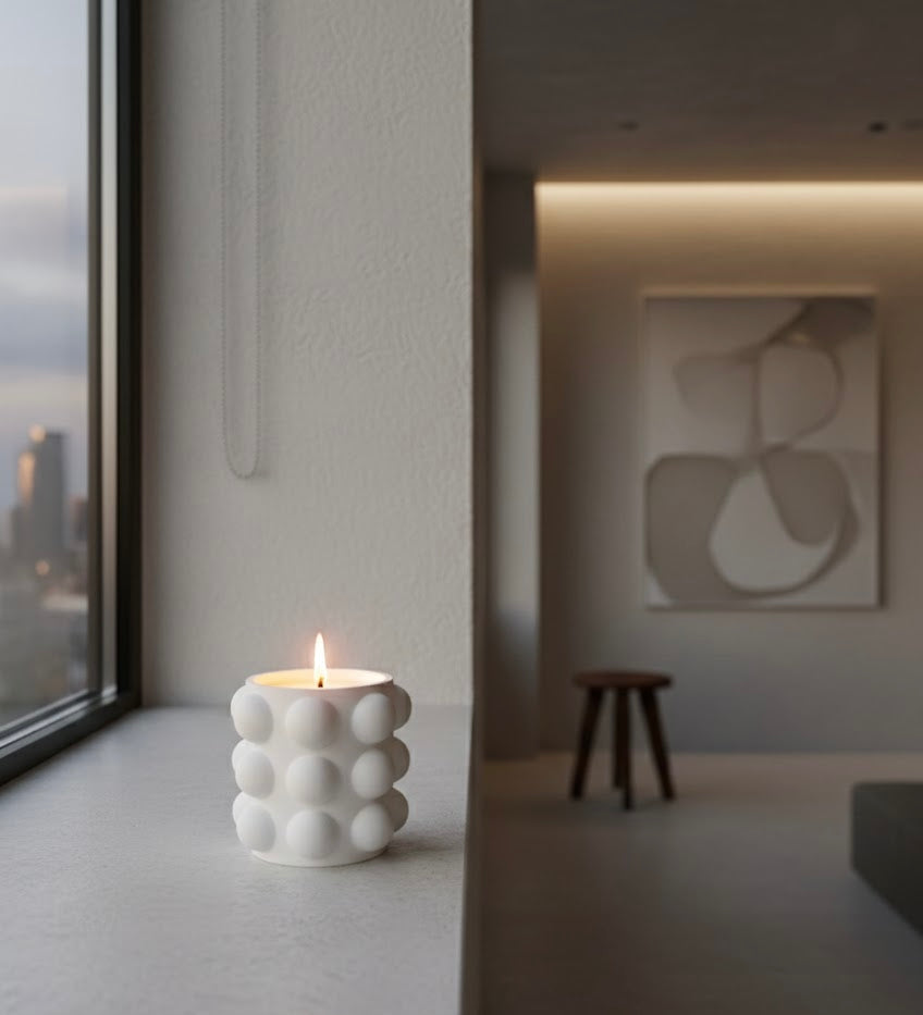 Sculpted Dot Vessel Candle
