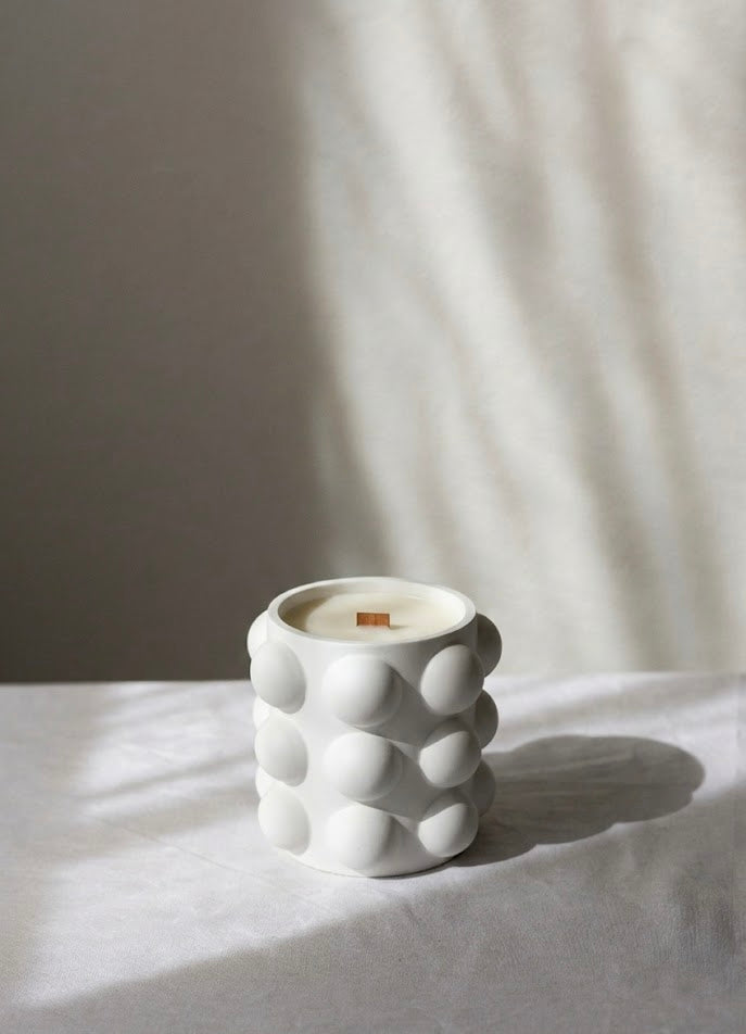 Sculpted Dot Vessel Candle