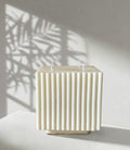 Ribbed Cube Sculptural Candle