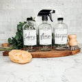 Clear Glass Refillable Soap Dispenser — 16 oz