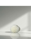 Alabaster Spiral Sculptural Candle