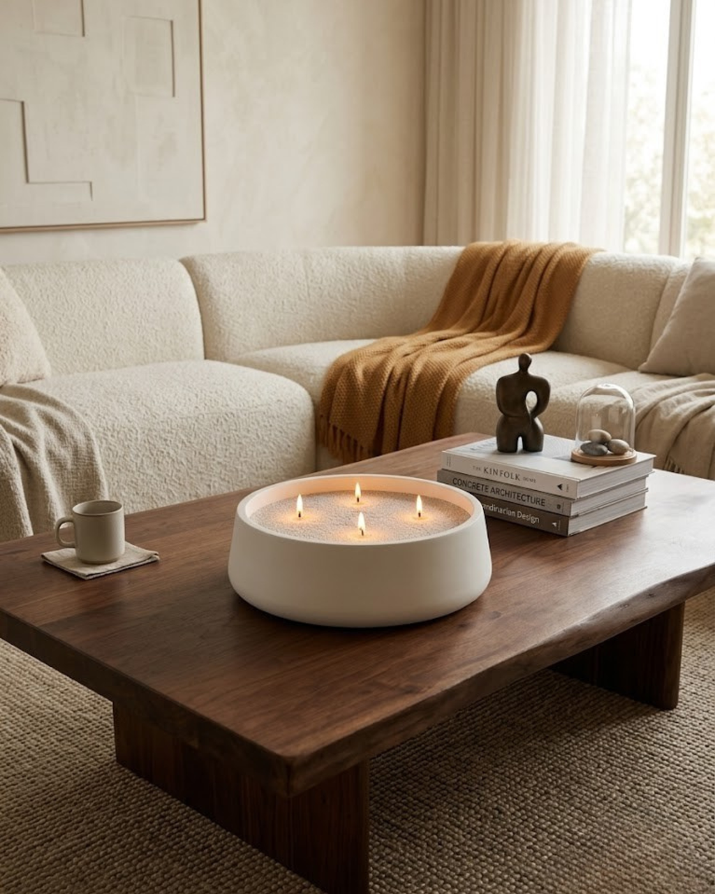 Hearth Refillable Candle-Sand Bowl