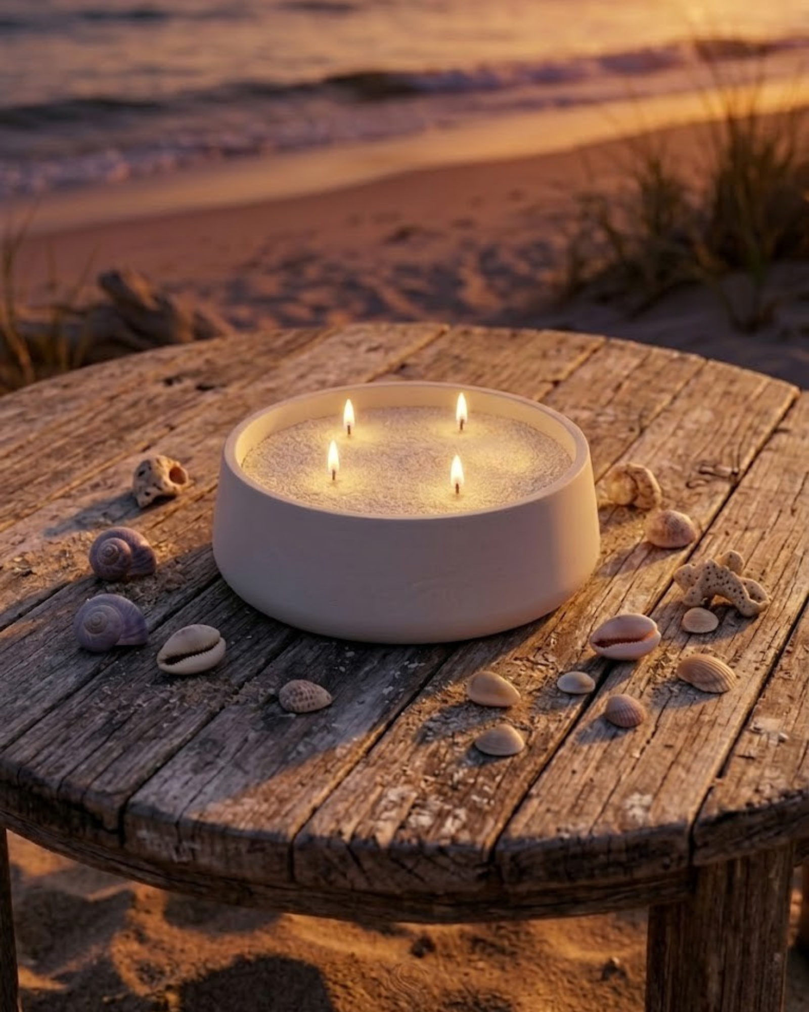 Hearth Refillable Candle-Sand Bowl