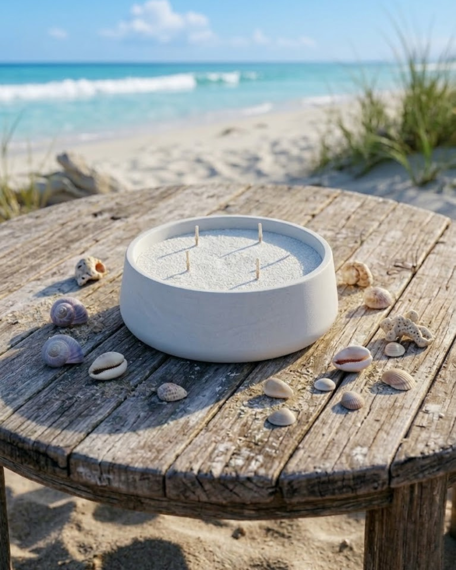 Hearth Refillable Candle-Sand Bowl