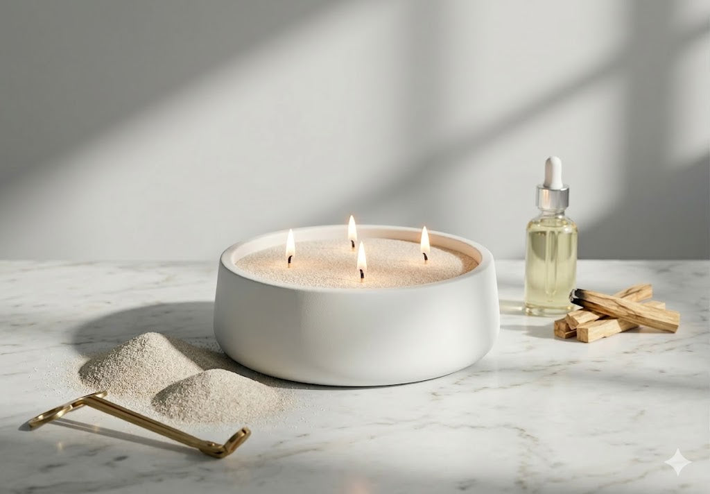 Hearth Refillable Candle-Sand Bowl