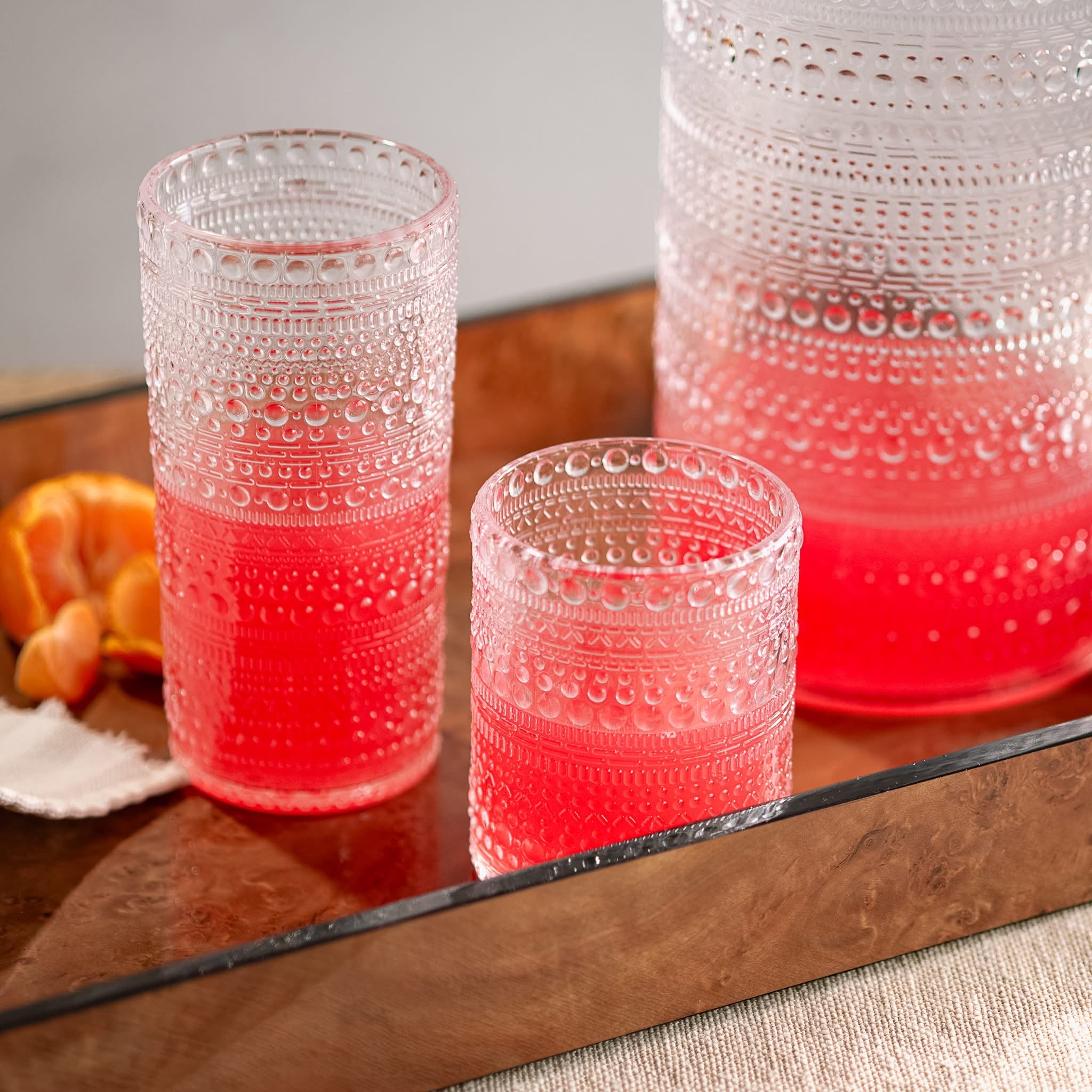 Clear Melamine Dot Pitcher