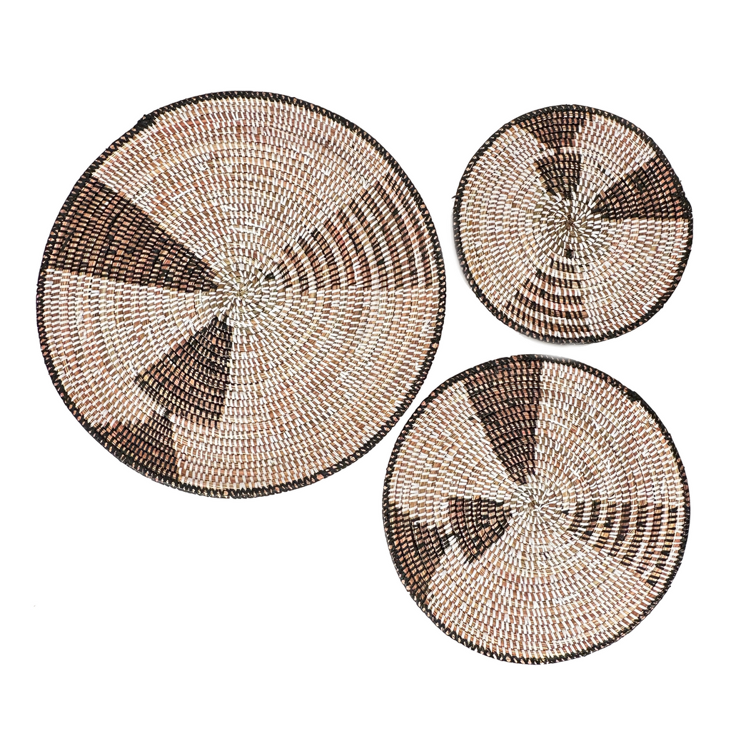 Triangles Wall Baskets Set of 3