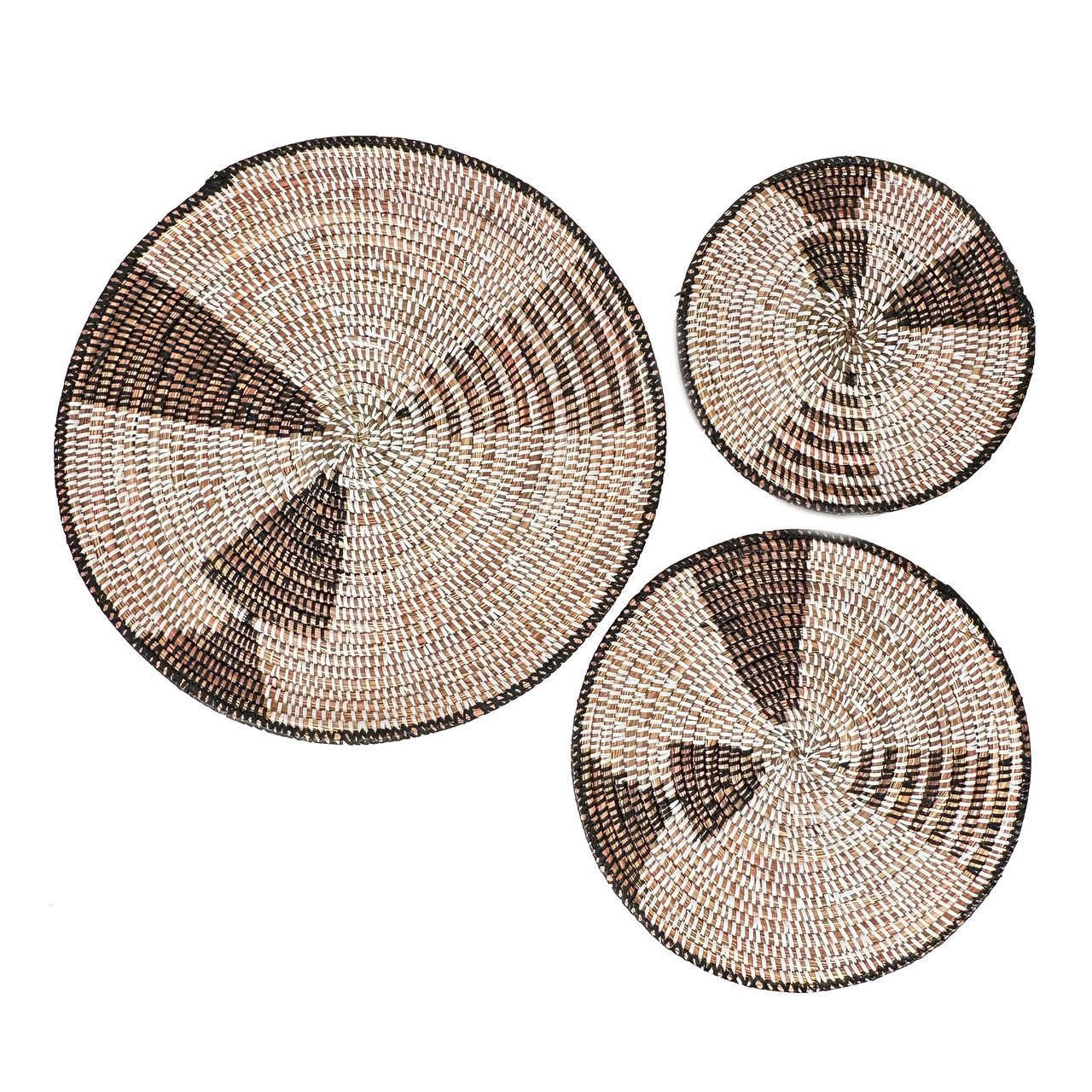 Triangles Wall Baskets Set of 3
