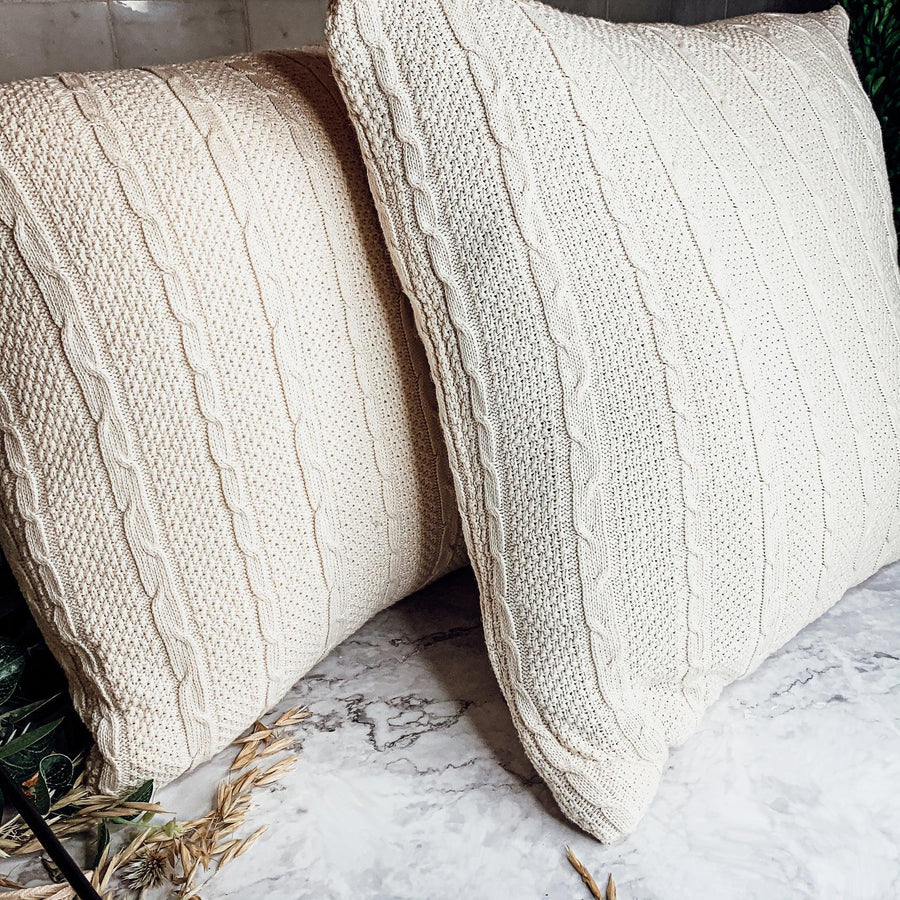 Claret Knit Pillow Cover