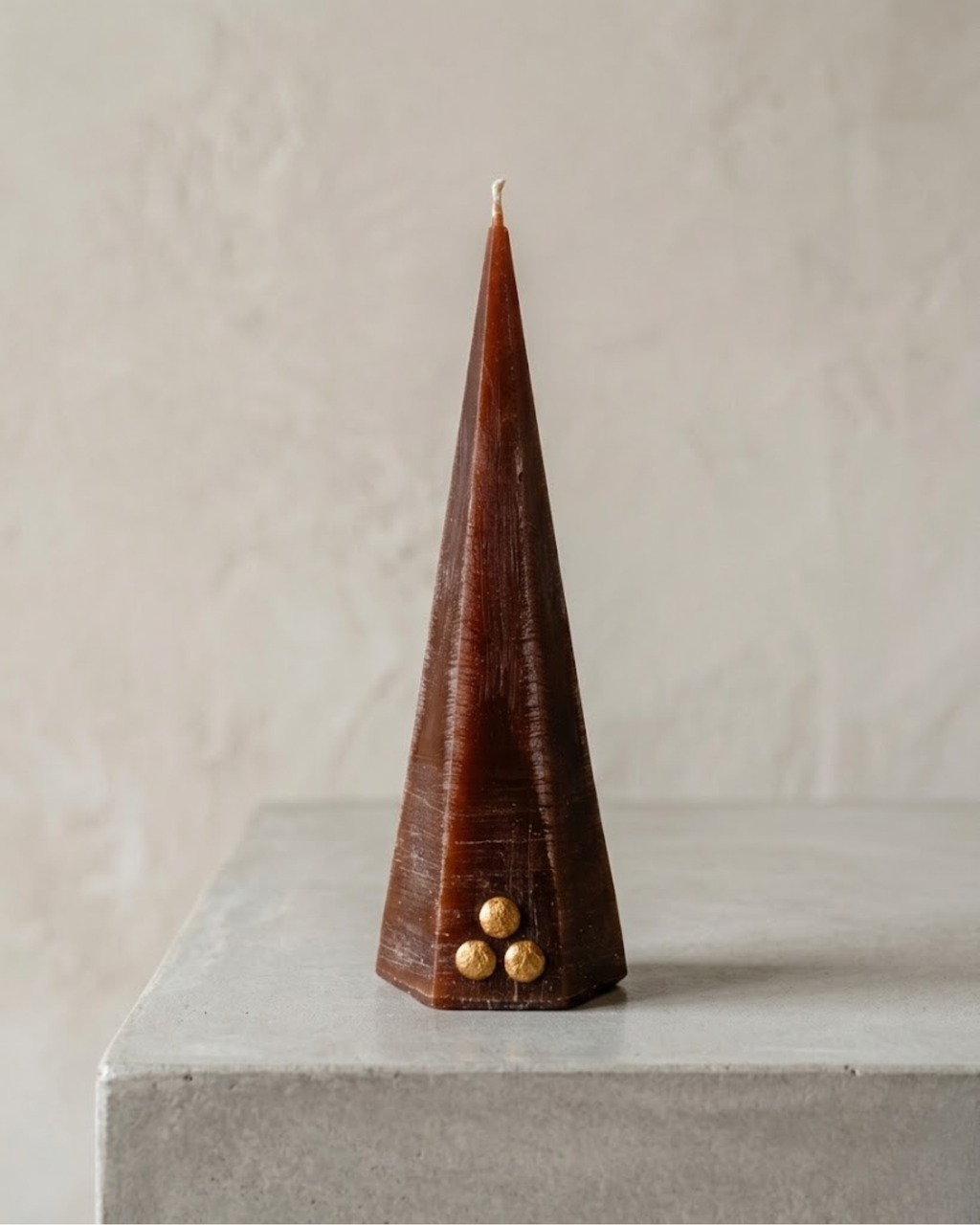 Old World Pyramid Candle Trio