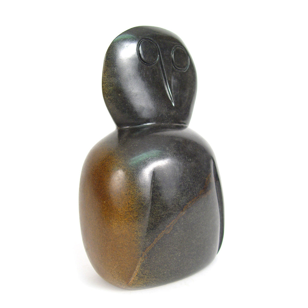 One-of-a-Kind Stone Owl Sculpture
