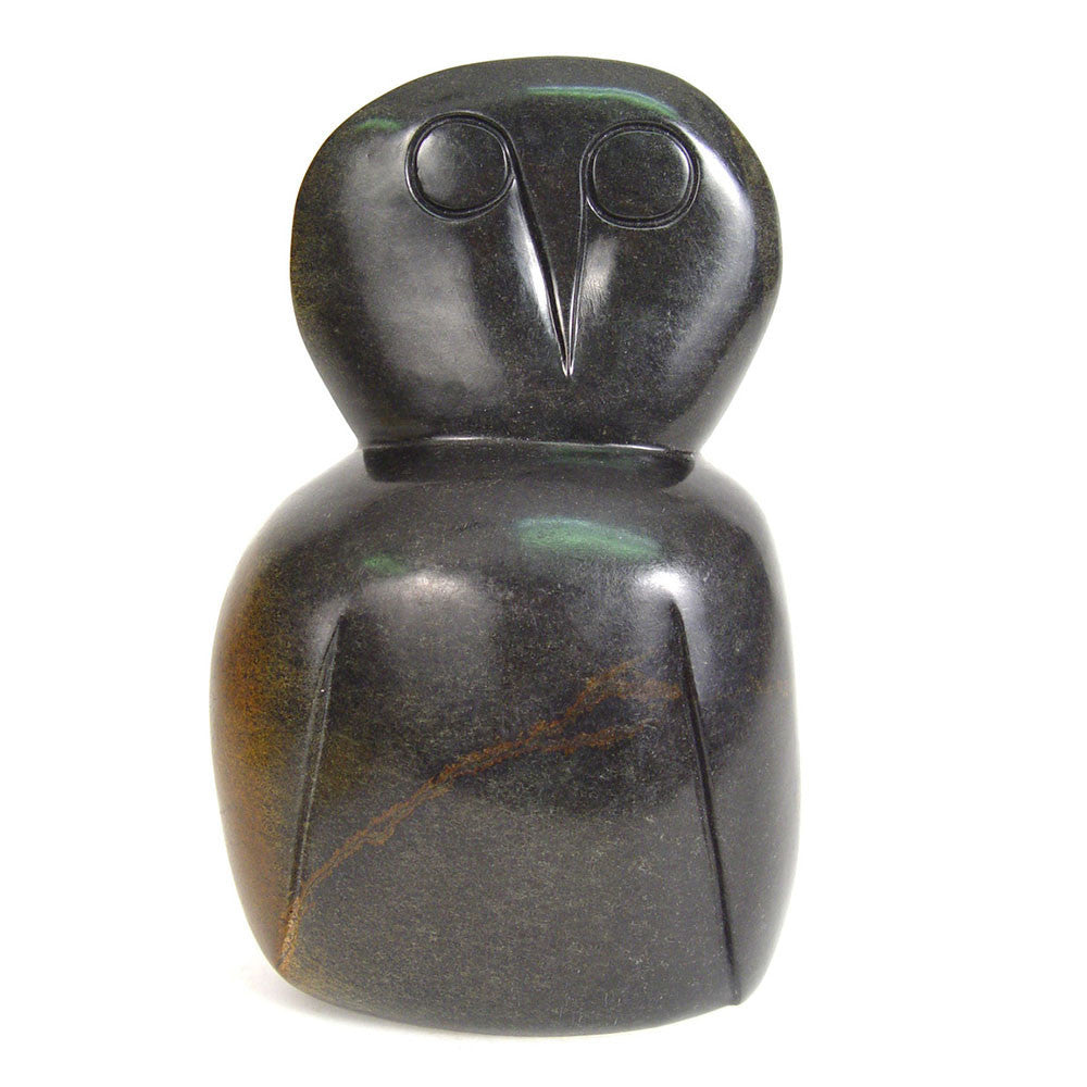 One-of-a-Kind Stone Owl Sculpture
