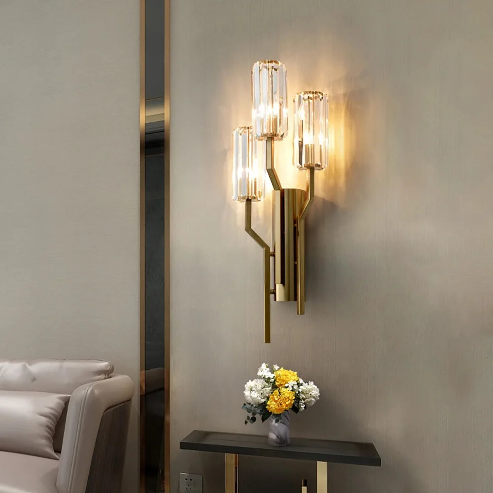 Irlin Trio Crystal Wall Lamp