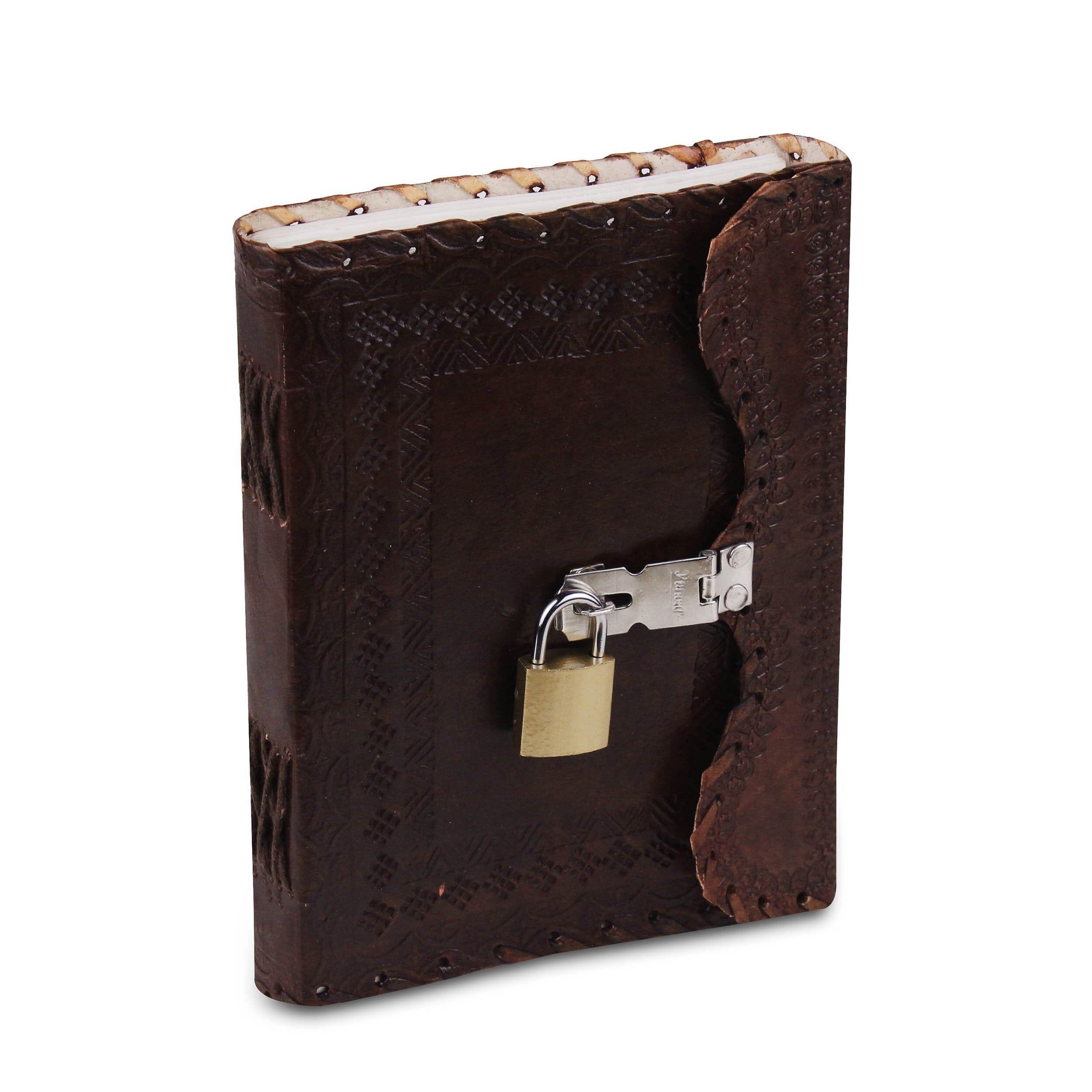 Mohenjo-daro Handcrafted Leather Journal with Lock